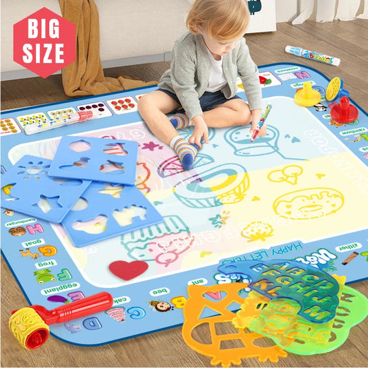 SwiftCart ®Montessori Magic Water Drawing Mat for Kids  Reusable Doodle Board - SwiftCart