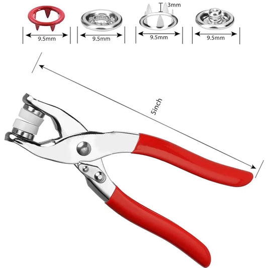 SwiftCart®DIY Snap Button Pliers Kit |200PCS Stainless Steel Fasteners - SwiftCart