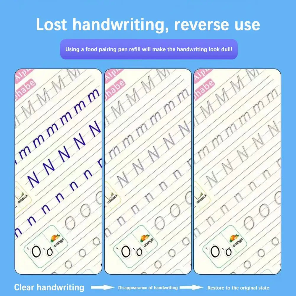 swiftcart®Reusable Magic Copy Books for Kids | Handwriting Practice Set