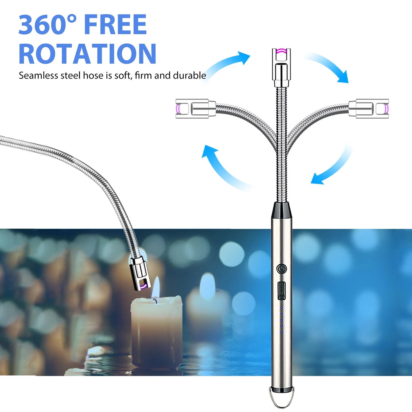 SwiftCart®Multi Purpose USB Arc Lighter|Windproof Rechargeable Plasma Ignition - SwiftCart