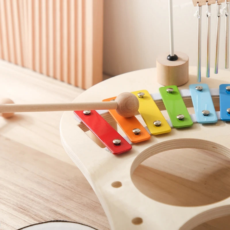 SwiftCart ®Best Baby Musical Toy Gift Montessori Wooden Xylophone & Bells - SwiftCart