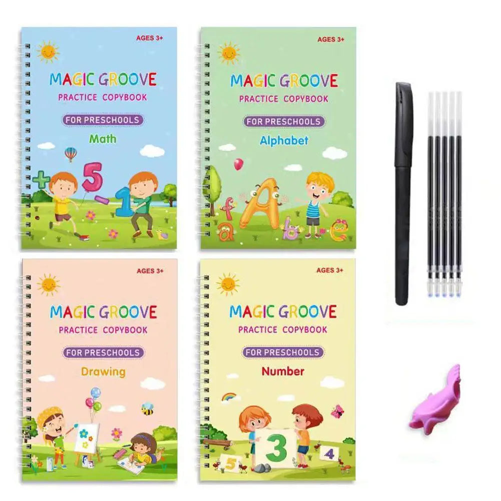 swiftcart®Reusable Magic Copy Books for Kids | Handwriting Practice Set