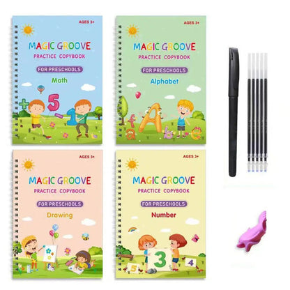 swiftcart®Reusable Magic Copy Books for Kids | Handwriting Practice Set