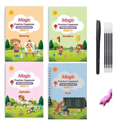 swiftcart®Reusable Magic Copy Books for Kids | Handwriting Practice Set