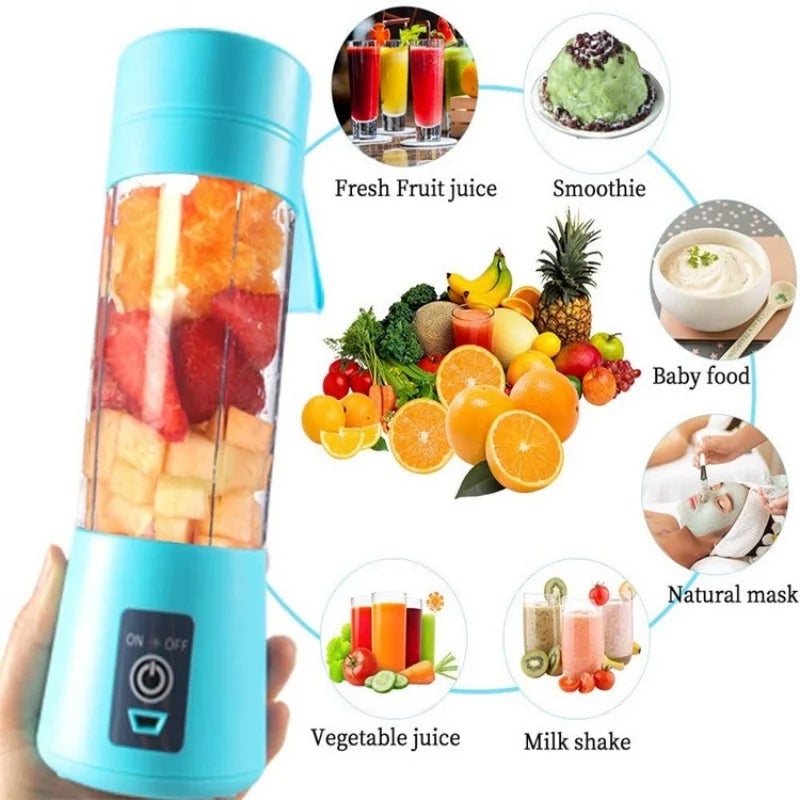 SwiftCart®  Small Electric Juicer | Portable Rechargeable Fruit Juicer - SwiftCart