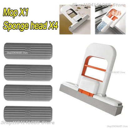 SwiftCart®  Mini Portable Sponge Mop | Easy Squeeze Hand-Free Cleaning Mini Mop - SwiftCart