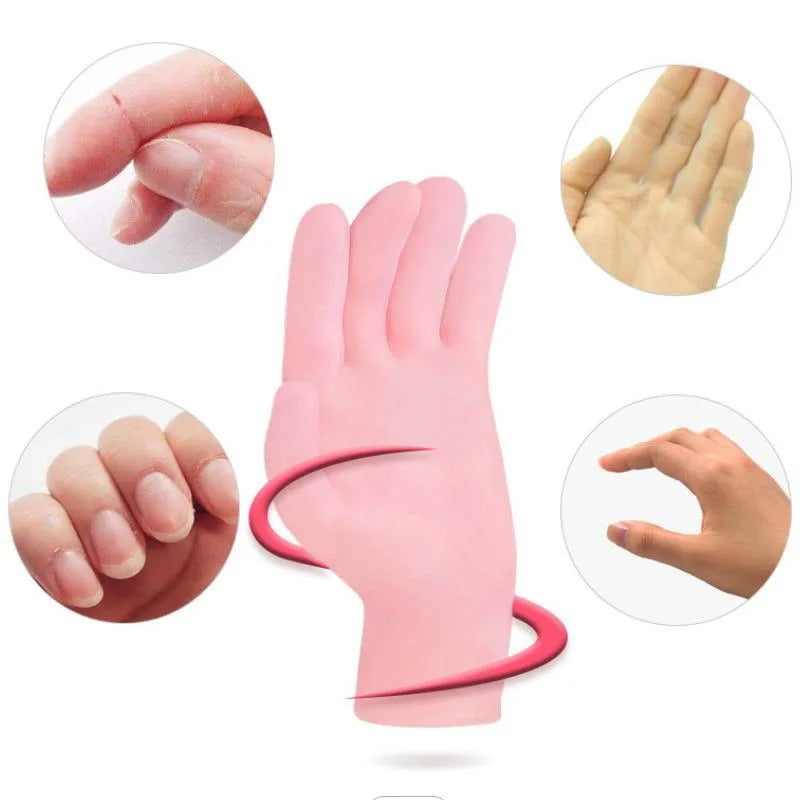 SwiftCart®Moisturizing Silicone Gloves | Hand Care Tool for Dry & Rough Skin - SwiftCart