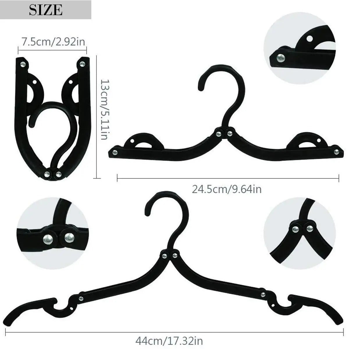 SwiftCart®Foldable Travel Hangers | Compact Clothes Organizer & Travel Accessories - SwiftCart