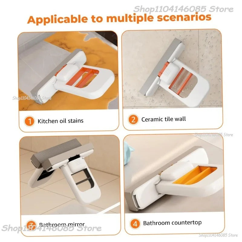SwiftCart®  Mini Portable Sponge Mop | Easy Squeeze Hand-Free Cleaning Mini Mop - SwiftCart