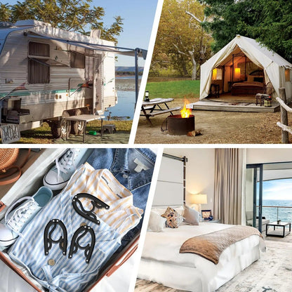 SwiftCart®Foldable Travel Hangers | Compact Clothes Organizer & Travel Accessories - SwiftCart