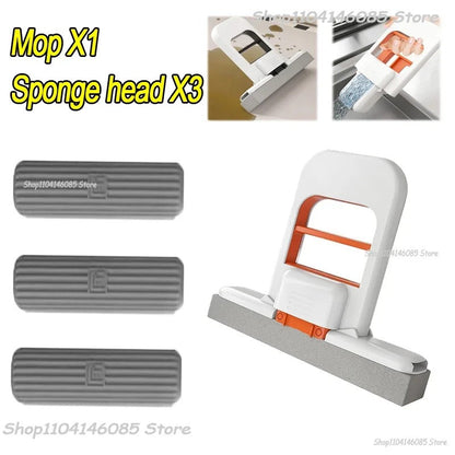 SwiftCart®  Mini Portable Sponge Mop | Easy Squeeze Hand-Free Cleaning Mini Mop - SwiftCart